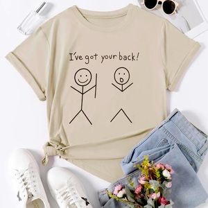 Cute T-shirt Plus size